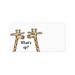 Funny Giraffe Labels