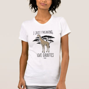 Funny Giraffe Lover Vintage Engraving Shirt Design