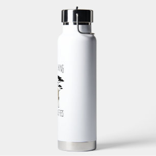 Funny Giraffe Lover Vintage Engraving Shirt Design Water Bottle