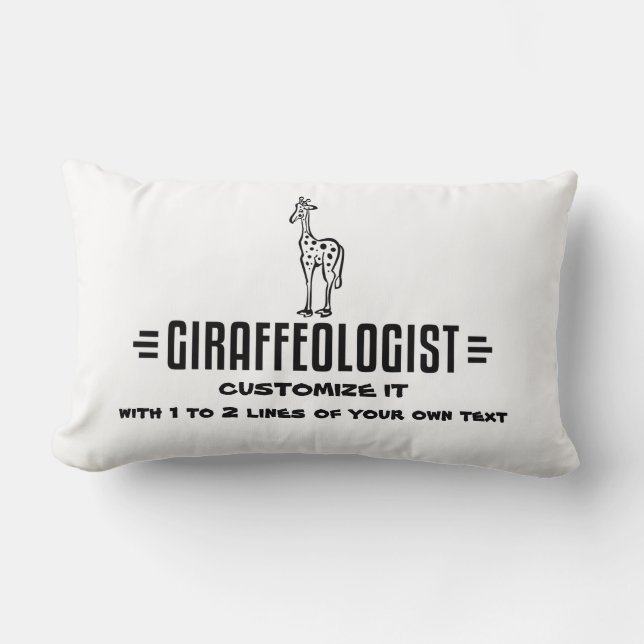 Funny Giraffe Lumbar Cushion (Front)