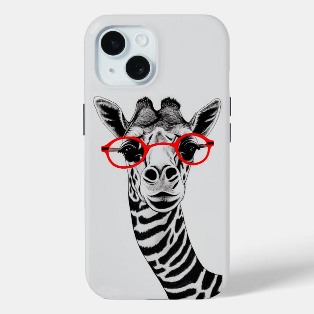 Funny Giraffe Phone Case (Back)