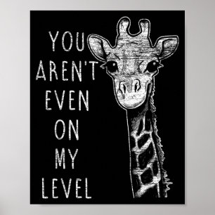 Funny Giraffe Poster