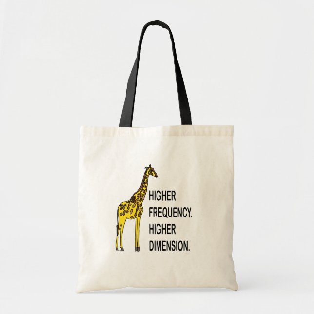 Funny Giraffe Pun Tote Bag (Front)