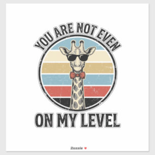 Funny Giraffe Quote Vintage Engraving T-Shirt Desi