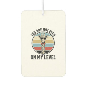 Funny Giraffe Quote Vintage Engraving T-Shirt Desi Car Air Freshener
