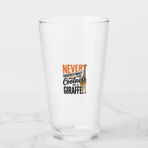 Funny Giraffe Quote Vintage Vector T-Shirt Design_ Glass