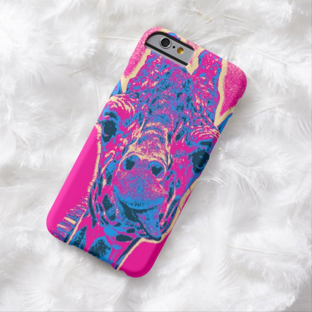 Funny Giraffe Sticking out his Tongue Case-Mate iPhone Case (In Situ)