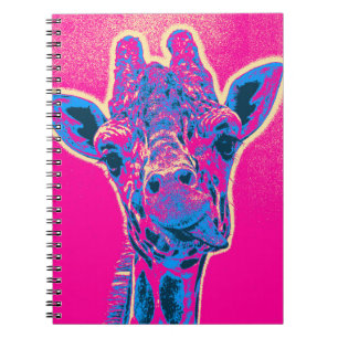 Funny Giraffe Sticking out his Tongue Notebook