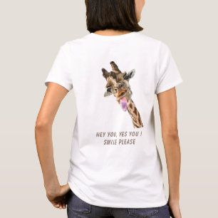 Funny Giraffe T-Shirt - Custom Text