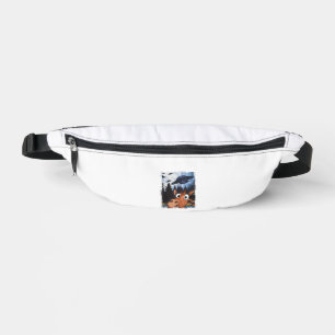 Funny Giraffe UFO Zoo Animal Weird Meme Graphic Bum Bags