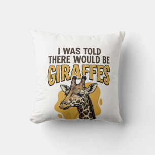 Funny Giraffe Vintage Engraving Shirt Design_1 Cushion