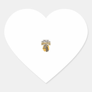 Funny Giraffe Vintage Engraving Shirt Design_1 Heart Sticker
