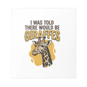 Funny Giraffe Vintage Engraving Shirt Design_1 Notepad