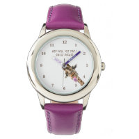 Funny Giraffe Watch Smile - Custom Text