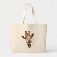 Funny Giraffe with Bowtie and Monocle