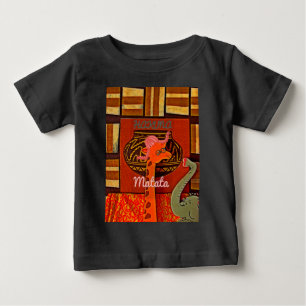 Funny Giraffe with cool text Hakuna Matata Baby T-Shirt