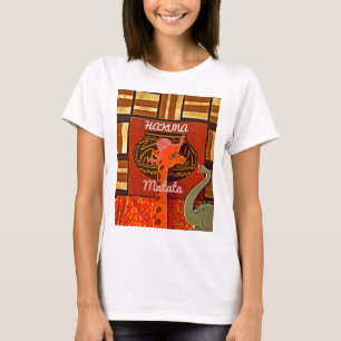 Funny Giraffe with cool text Hakuna Matata T-Shirt