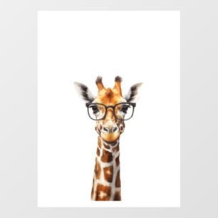 Funny giraffe with glasses