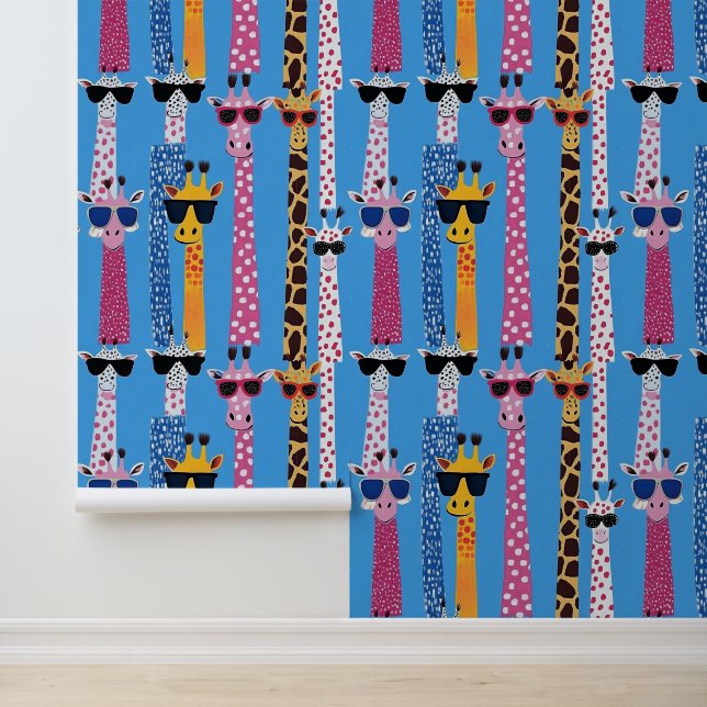 Funny giraffes with sunglasses wallpaper (Application)