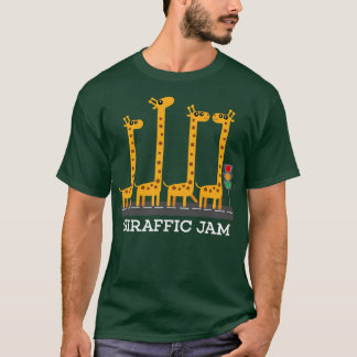 Funny Giraffic Jam Product Kids Safari Giraffe Des T-Shirt