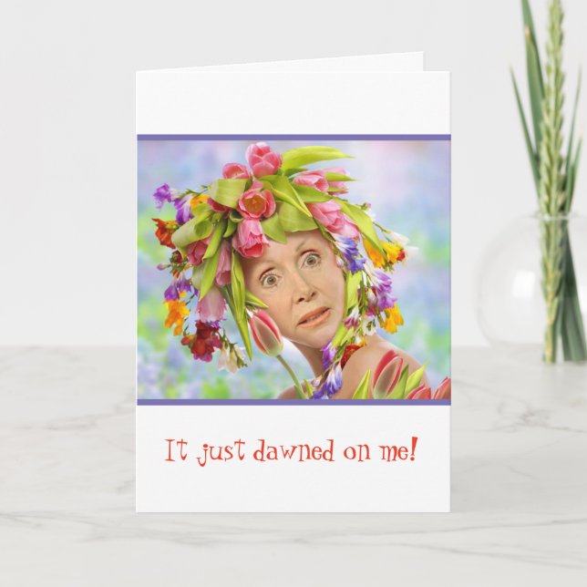 Funny Girl Birthday Card (Front)