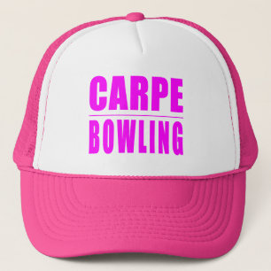 Funny Girl Bowlers Quotes  : Carpe Bowling Trucker Hat
