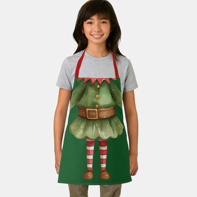 Funny Girl Elf  Apron (Insitu)