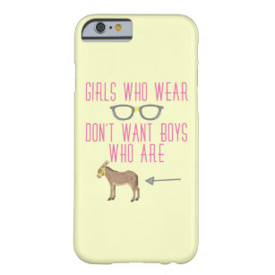 Funny Girl Glasses Nerd Humour 2 Barely There iPhone 6 Case