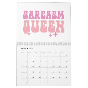 Funny Girl Pink Quotes Calendar