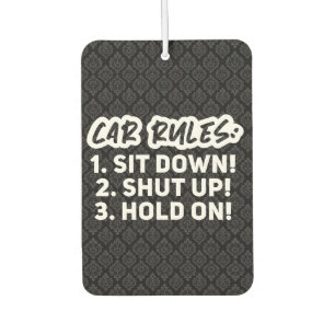 Funny Girl Quotes Black Car Air Freshener