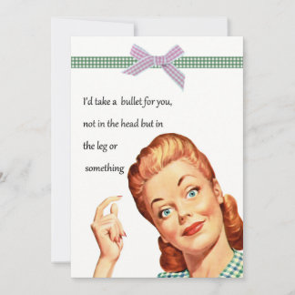 Funny Girlfriend Woman Friendship Greeting Card