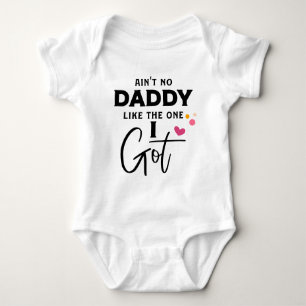 Funny girls Daddy word art Baby Bodysuit
