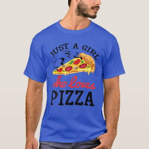 Funny Girls Pizza Lover Gift For Kids Women Ladies T-Shirt