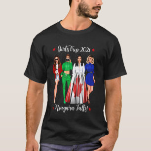 Funny Girls Trip Niagara Falls Vacation Cute Woman T-Shirt