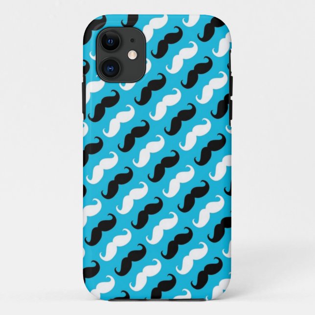 Funny Girly Moustache 2 Case-Mate iPhone Case (Back)