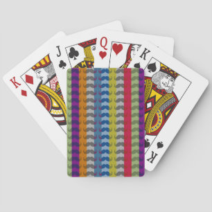 Funny Girly Moustache Playing Cards