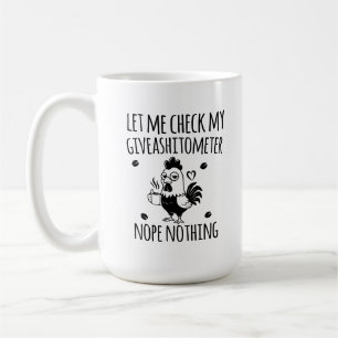 Funny Giveashitometer Sarcastic Gift for Coworkers Coffee Mug