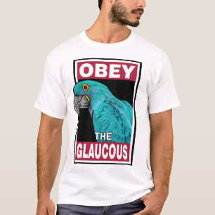 Funny Glaucous Macaw - Bird Art T-Shirt