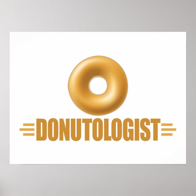 Funny Glazed Doughnut Lover Poster (Front)