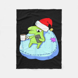 Funny Glep Christmas Fleece Blanket
