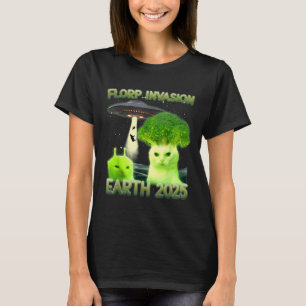 Funny Glerp Glorp Funny Alien Cat Meme Vintage T-Shirt