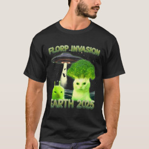Funny Glerp Glorp Funny Alien Cat Meme Vintage T-Shirt