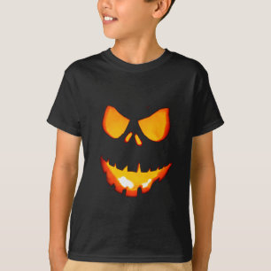 Funny Glowing Spooky Halloween Pumpkin T-Shirt