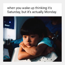 Funny Glum Actually Monday Meme
