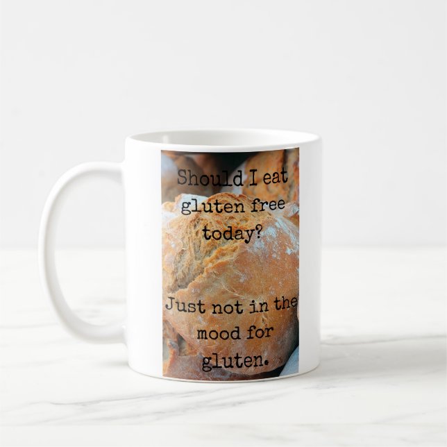 Funny Gluten Free Coffee Mug (Left)