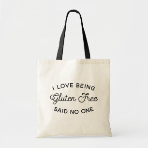 funny gluten free tote bag, gluten free sucks