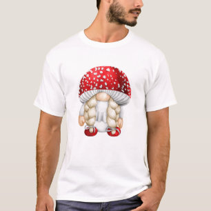 Funny Gnome Costume For Toadstool Grandma With Cut T-Shirt