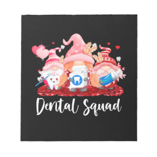 Funny Gnome Dental Squad Leprechaun Dentist Notepad