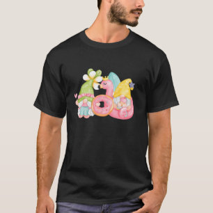 Funny Gnome For Beach Holiday Hawaiian Summer With T-Shirt