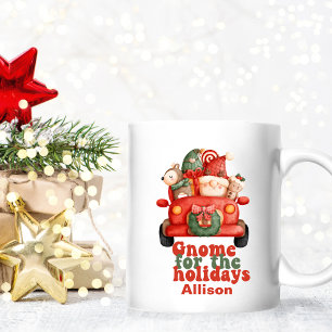 Funny Gnome for The Holidays Christmas   Coffee Mug